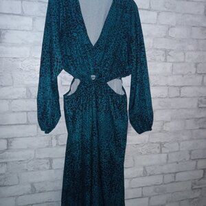 Leopard Print Dress with Cut-outs